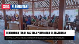 Pengundian Tanah Kas Desa Plembutan Dilaksanakan di Balai Kalurahan